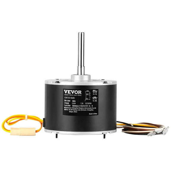 Condenser Fan Motor K55HXJKL-2918 51-23055-11 1/5 HP 208-230V 1075RPM OEM Upgraded Replacement Reversible Rotating Explosion Proof CBB65 5渭F 370V Capacitor