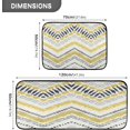 thumbnail image 2 of SKYSONIC Watercolor Azetec Style Kitchen Rugs and Mats 2 Pcs, Chevron Ethnic Non-Slip Floor Runner Mat for Living Room Bedroom Dorm Hallyway Home Decor 19.7"x27.6"+19.7"x47.2", 2 of 7
