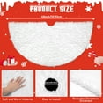 thumbnail image 3 of Ayieyill Christmas Tree Skirt 48 Inches Faux Fur White Christmas Tree Skirt for Christmas Tree Decorations Xmas Tree Skirt Decorations (White), 3 of 10