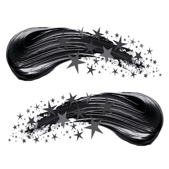 BLSTK Athletics Eye Black Temporary Tattoos - Smudge-Free, Easy Removal | 4 Pairs with Wipes Included | Black Star Smear