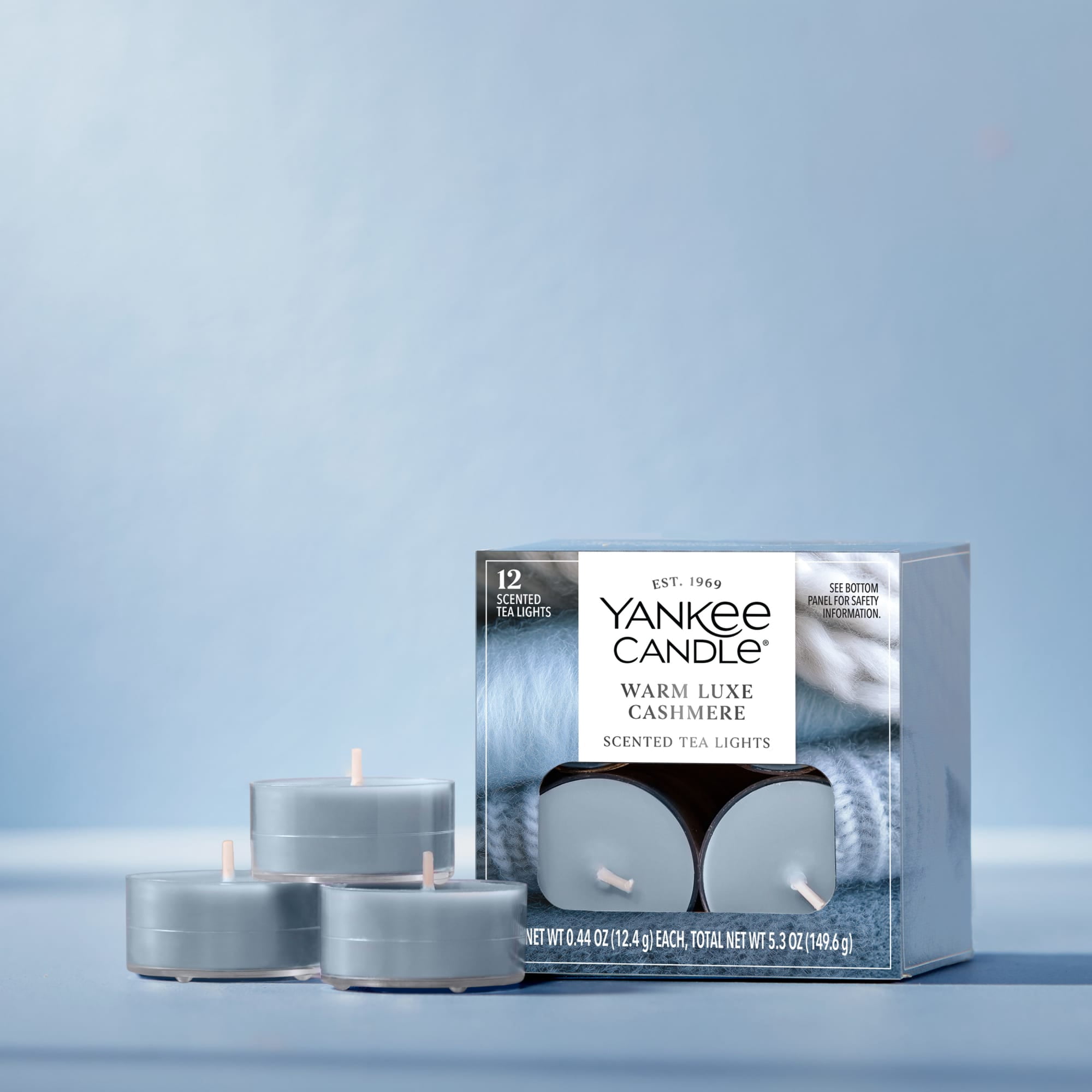 Yankee Candle Scented Tealight Candles, 12-Pack, Warm Luxe Cashmere Mini Candles