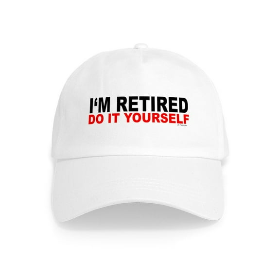 CafePress - I'm RETIRED DO IT YOURSELF Cap - Adjustable 100% Brushed Unisex Casual Cotton Baseball Cap, Beige, 1