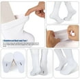 thumbnail image 5 of 6 Pack Mens Dress Socks White, 5 of 6