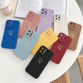 thumbnail image 4 of Ottwn Candy Color Silicone Phone Case For iPhone 14 Pro Max 11 12 13 Pro X XR XS Max 7 8 Plus Cute Love Heart Frame Soft Cover, 4 of 5