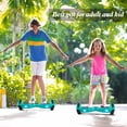 thumbnail image 4 of SISIGAD 6.5" 36V Two-Wheel Self Balancing Hoverboard with Bluetooth and LED Lights Electric Scooter Hoverboard for Kids Green, 4 of 5