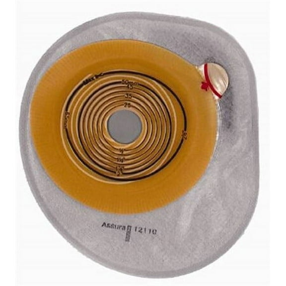 Assura 7" One-Piece Midi Closed Pouch, Non-Convex, Transparent, 25 mm