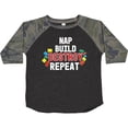 thumbnail image 3 of Inktastic Nap Build Destroy Repeat with Colorful Building Blocks Boys or Girls Toddler T-Shirt, 3 of 5