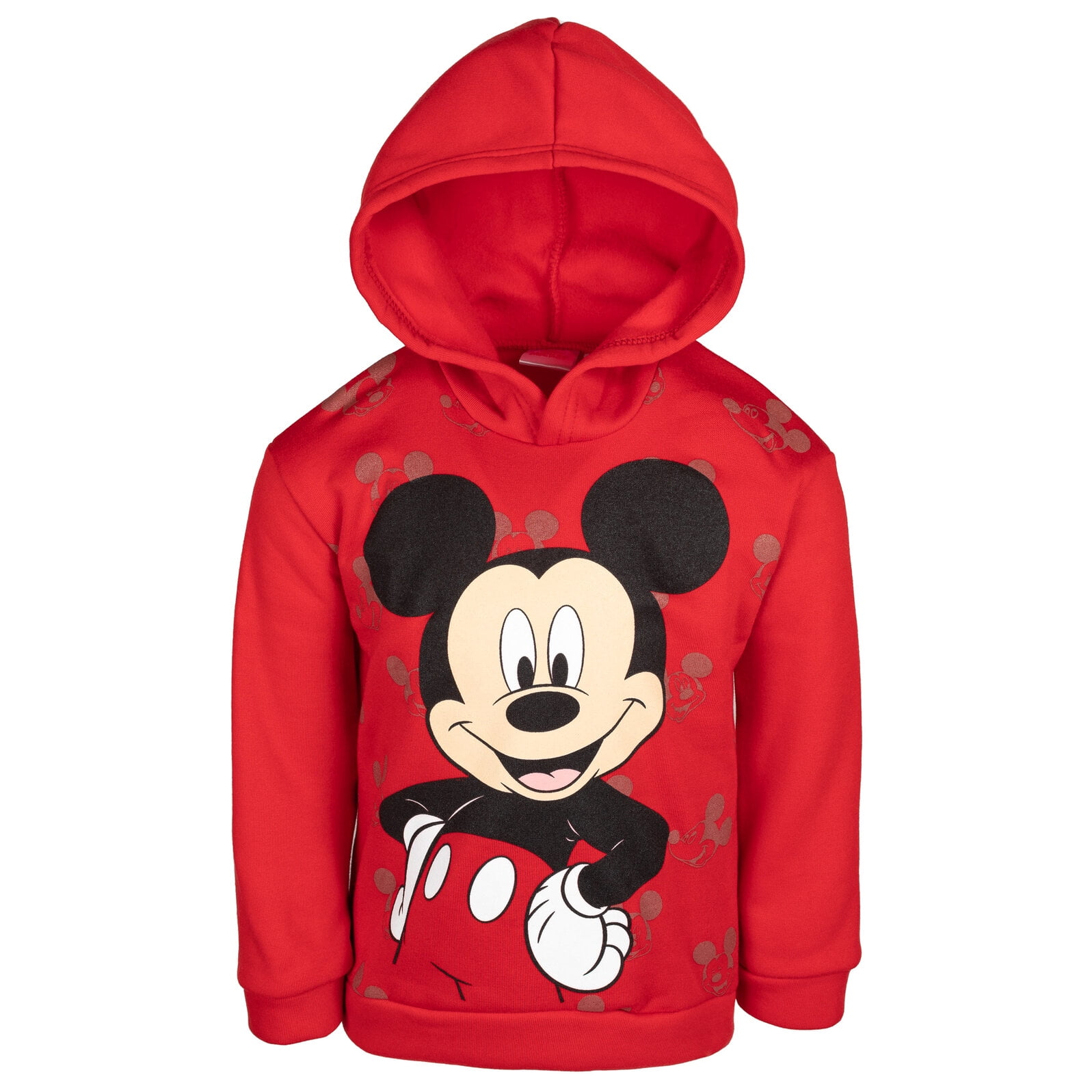 Disney Mickey Mouse Toddler Boys Pullover Hoodie Red 5T