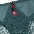thumbnail image 5 of Cotton Underwear Womens Lace Underwear Comfortable Seamless Panties Floral Sheer Lace Bikini Briefs Green XL, 5 of 5