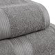 thumbnail image 4 of 6 Piece Oversized Fade resistant Towel set,  Cotton towels for bathroom, soft and absorbent, 2 Bath Towels, 2 Hand Towels and 2 Washcloths bathroom towel set, Gray, 4 of 5