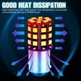 thumbnail image 5 of 4x 1157 33-SMD LED Tail Brake Stop Reverse Parking Turn Signal Light Bulbs White, 5 of 9