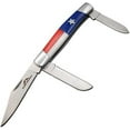 thumbnail image 2 of Three Blade Trapper Folding Pocket Knife Texas Flag Handle, 2 of 5