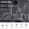 thumbnail image 3 of WINGOMART 3-Piece Luggage Set Lightweight Durable PC+ABS Hardshell, Double Spinner Wheels, TSA Lock - 22in/26IN/30in - GREY, 3 of 9