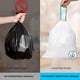 thumbnail image 5 of Laklulu Bolsa de basura pequeña, bolsas de basura de 2,6 galones, revestimientos para botes de basura para baño, dormitorio, hogar, cocina, 60 unidades, encogimiento automático, blanco, 5 of 6