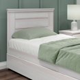 thumbnail image 4 of Max & Lily Twin Bed Frame with Plank Headboard and Trundle, Solid Wood Platform Bed, White Wash, 4 of 6