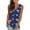 Multicolor-3, variant on V Neck Tops for Women Sleeveless Casual Patriotic Tee Red White and Blue Graphic Shirt Summer Loose Tops