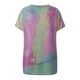 thumbnail image 3 of Pntutb Blusa de manga corta con cuello en V para mujer con estampado de teñido anudado Pntutb Pntutb-4199, 3 of 4