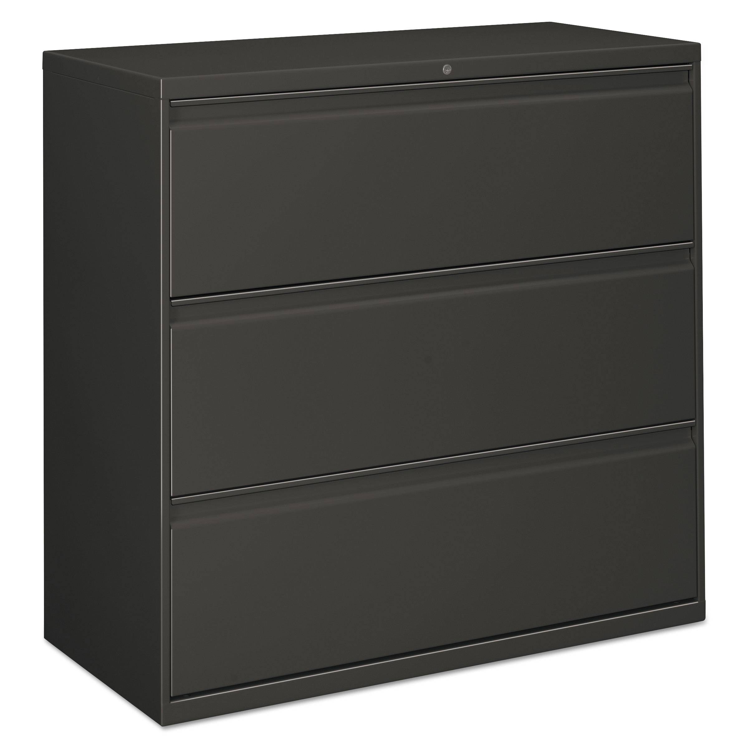 Alera Lateral File, 3 Drawer, 42w x 19.25d x 40.88h, Charcoal - image 2 of 2