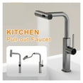 thumbnail image 3 of Kitchen Faucet Flexible Pull Out Nozzle Kitchen Sink Mixer Stream Sprayer, 3 of 11