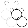 thumbnail image 4 of WHAMVOX 4pcs Scarf Hanger Round Ring Belt Hanger Rack Shawl Organizer for Closet, 4 of 8