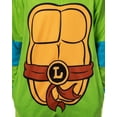 thumbnail image 3 of Teenage Mutant Ninja Turtles Mens' Adult Hooded Union Suit TMNT Character 1PC Costume Sleep Pajama Lounge, 3 of 7