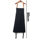 thumbnail image 2 of Delantales con pechera ajustables, delantales de cocina negros resistentes a las manchas de aceite y agua con bolsillos para hombres y mujeres, 2 of 5