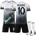 thumbnail image 1 of 2425 Real Madrid Club Blue Dragon Special Edition #10 Modric Dragon Pattern White Suit Jersey Football Jersey, 1 of 2