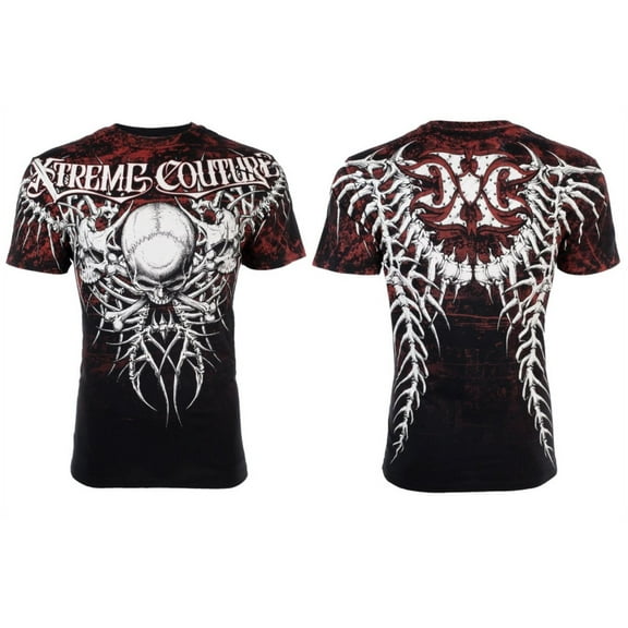 XTREME COUTURE Men's Short Sleeve BARE BONES Crewneck T-Shirt