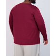 thumbnail image 3 of Real Essentials 3 Pack: Men’s Big & Tall Tech Stretch Long-Sleeve & Short-Sleeve Dry-Fit T-Shirt (3XT-5XT), 3 of 5