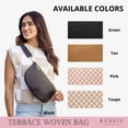 thumbnail image 7 of Kedzie Terrace Woven Crossbody Bag, Black (Women's), 7 of 7