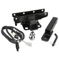 thumbnail image 2 of Fits 2007-2018 Jeep Wrangler JK Rugged Ridge Trailer Hitch Rear 11580.54 Class II; With Drawbar/Hitch Pin/Wiring Harness/2 Inch Chrome Ball, 2 of 5