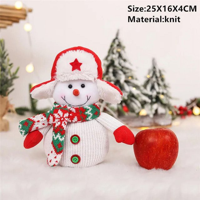 Bolsa de regalo de Papá Noel para Navidad, copo de nieve crujiente con cordón, decoraciones navideñas para el hogar, regalos de Año Nuevo 2023, 2024