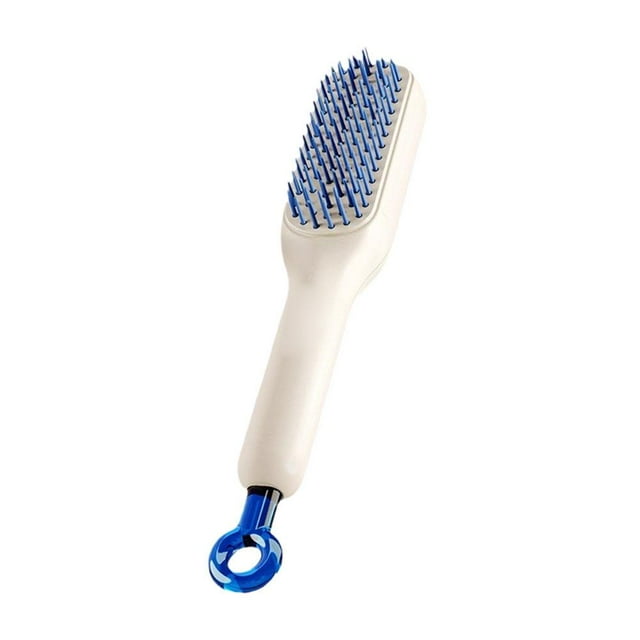Portable Retractable Hair Comb with Self-Cleaning Function, Anti-Static Scalp Massage Brush, Detangling & Smoothing for All Hair Types