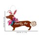 thumbnail image 4 of Letrero Colgante Dachshund Adorno de madera para puerta de Dachshund, cartel colgante de perro de Pascua, decoración del hogar (marrón), 4 of 8