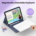 thumbnail image 4 of Funda con Teclado JKSML para iPad Air 11" M3 2025 Inalámbrica Morada, 4 of 8
