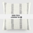 thumbnail image 5 of Noble Linens Yarn-Dyed Cotton Decor Throw Pillow in Awning Stripe Pattern, 5 of 7