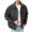 Dark Gray, variant on Mens PU Leather Bomber Jacket Lapel Collar Multi Zipper Pockets Soft Texture Daily Street Fashion Casual Lightweight City Skate Vacation Jackets for Men