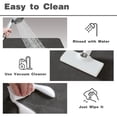 thumbnail image 6 of BULULOM  Bathroom Rugs，Non-Slip Bath Mat, Thin Absorbent  Rubber Backing,Dark Gray 16"x24", 6 of 9