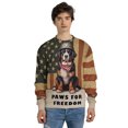 thumbnail image 4 of Freedom Paws Patriotic Bernese Mountain Dog Vintage Memorial Day All Over Print 3D Sweatshirt Unisex Merch Berner Lover Gifts - 12006, 4 of 6