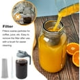 64oz Cold Brew Coffee Maker & Multipurpose Mason Jar with Stainless