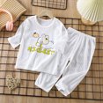 thumbnail image 5 of TOWED22 Toddler Boys Pajamas 2 Piece Long Sleeve Pjs Set Cotton Fall Winter Sleepwear 6-12 Months 12-24 Months 2t 3t 4t 5t 6t 7t 8t 9t Children,Pink,3-4 Y, 5 of 5