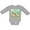 AC-Heather Grey, variant on Inktastic I'm One Farm Animals Wearing Birthday Party Hats Boys or Girls Long Sleeve Baby Bodysuit