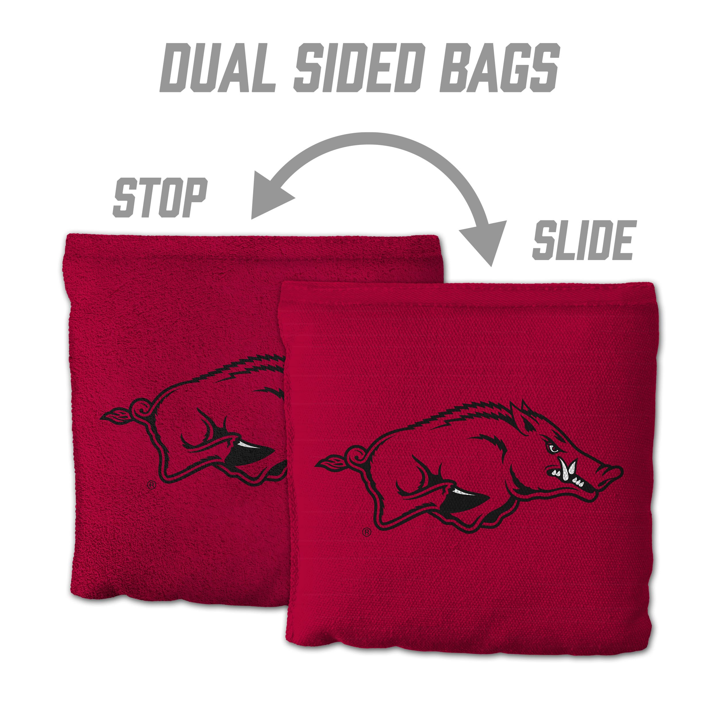 Arkansas Razorbacks 8pk Licensed Cornhole Bags