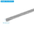 thumbnail image 2 of Uxcell 32.8 Ft Stainless Steel Picture Hanging Wire Kit with 6 Pcs M3 Aluminum Sleeve, Silver, 2 of 6