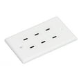 thumbnail image 1 of USB Receptacle Outlet, White Appearance USB Outlet Plug 6 Ports  For Home For Business For Office, 1 of 8