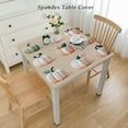 thumbnail image 2 of nygtbtfer Fall Tablecloth Rectangular, Thanksgiving Orange Watercolor Pumpkins Blue Table Cover for Party Picnic Dinner Decor, 2 of 7