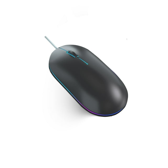 Xingzhi Computer Mouse With Backlit Ergonomic Mute Click 1000 DPI Optical Engine With Colorful Backlit Universal for Office Gaming TYPE1