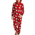 thumbnail image 4 of BeQeuewll Parent-Child Hooded Rompers Family Matching Xmas Santa Zip Up Outfit, 4 of 5