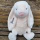 thumbnail image 4 of Lindos juguetes de peluche de conejito tímido personalizados, exquisito conejo rosa con nombre bordado, muñeca de regalo navideña de gran tamaño, 4 of 5