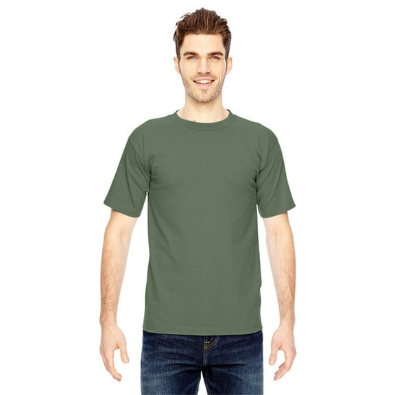 Bayside Unisex Heavyweight T-Shirt  - ARMY GREEN - 2XL